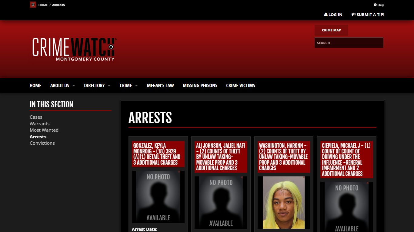 Arrests | CRIMEWATCH